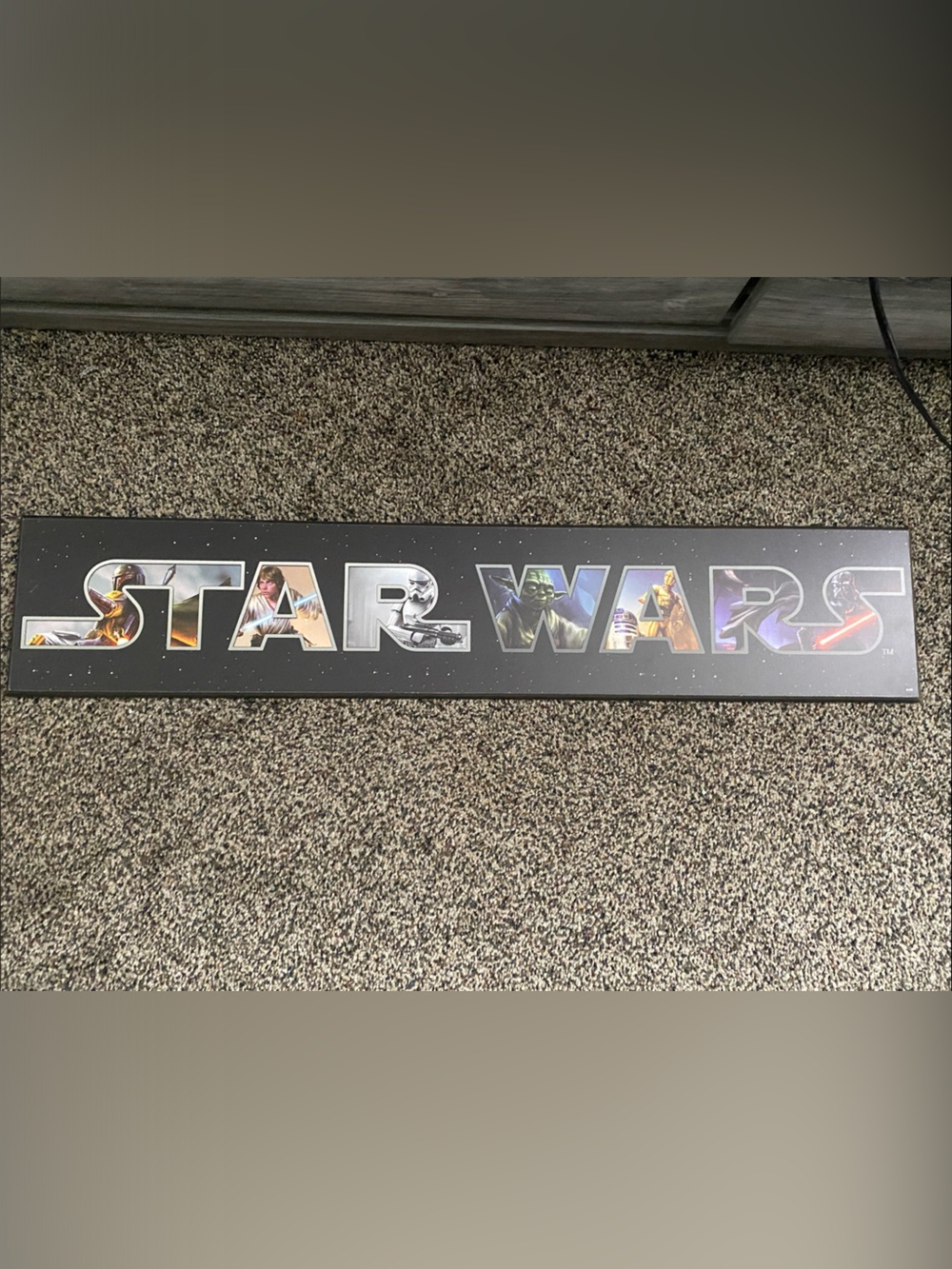 Star Wars Black Logo Collage Wall Art
